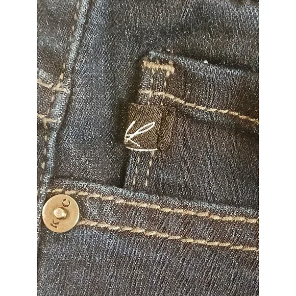 KANCAN Jeans Sz 27 Dark Wash Mid-rise Skinny Fit Excellent Condition - Picture 6 of 11